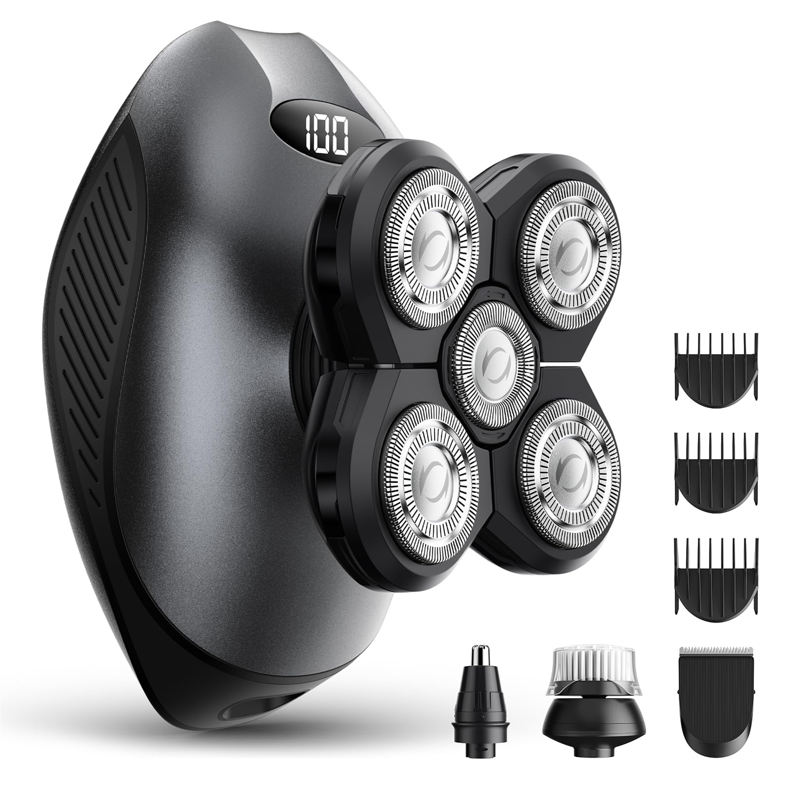 WEQOEE 5 in 1 razor head close up for a close versatile shave