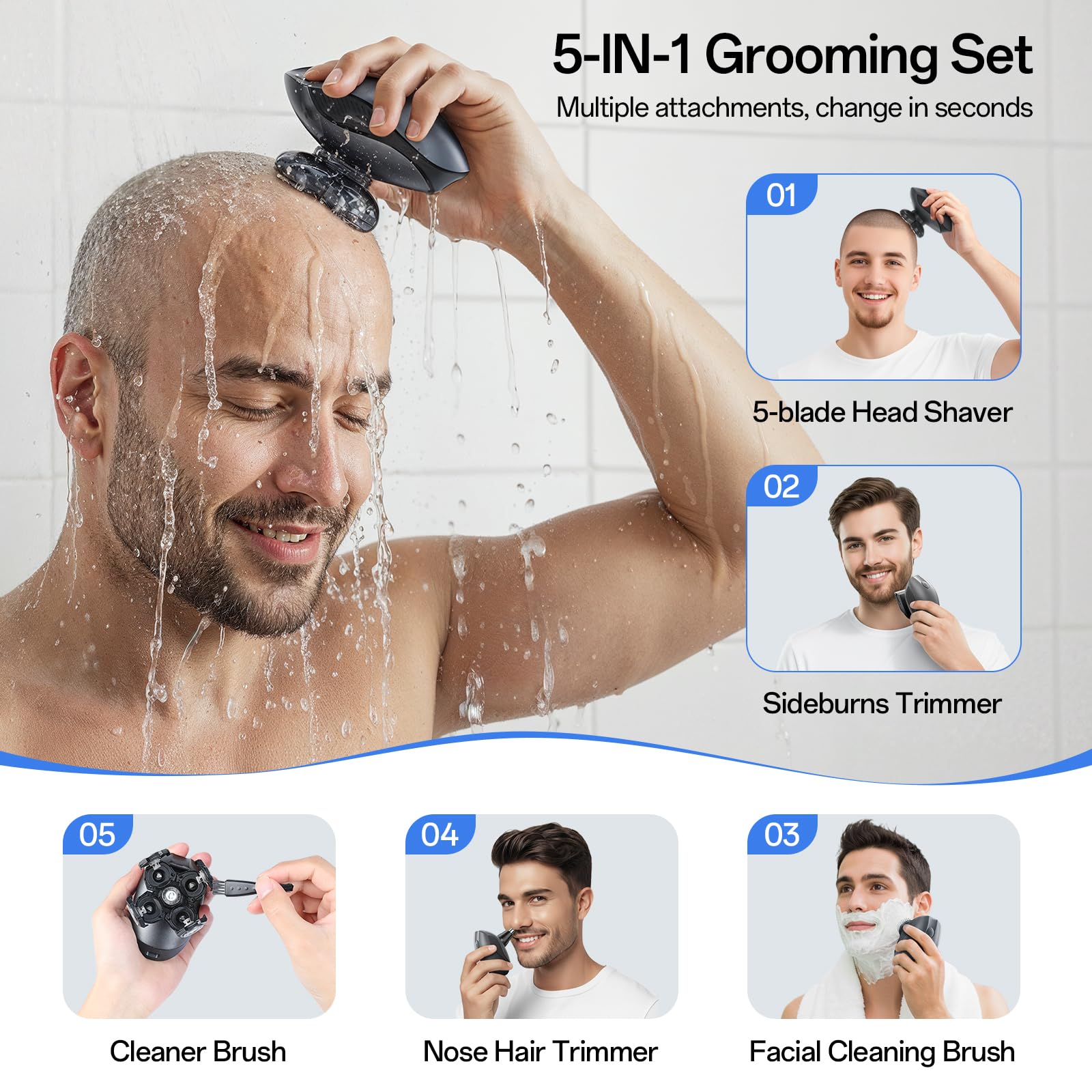 WEQOEE facial cleaning brush for gentle skin cleansing routines.
