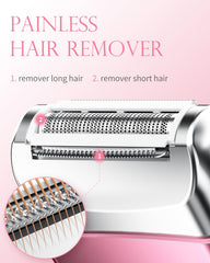WEQOEE IPX7 waterproof shaver usable in shower with aloe gel.