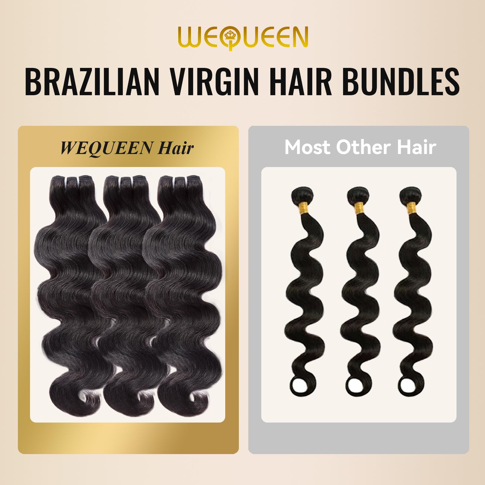 WEQUEEN double-weft bundles reduce shedding for durable wear