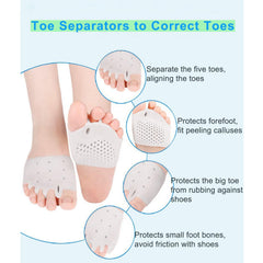 Weraeraw soft gel foot cushions demonstrate breathable comfort during long walks.