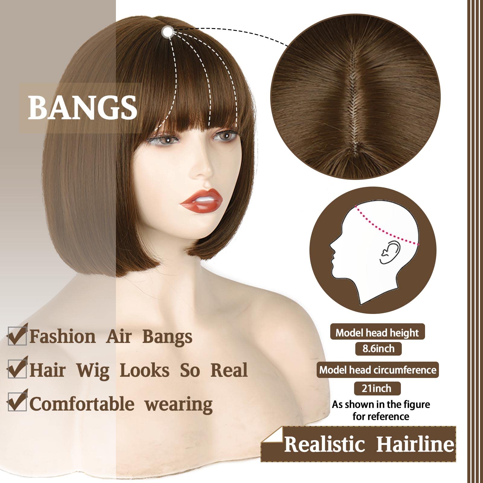 WERD Velma-inspired bob wig with bangs for cosplay or party looks