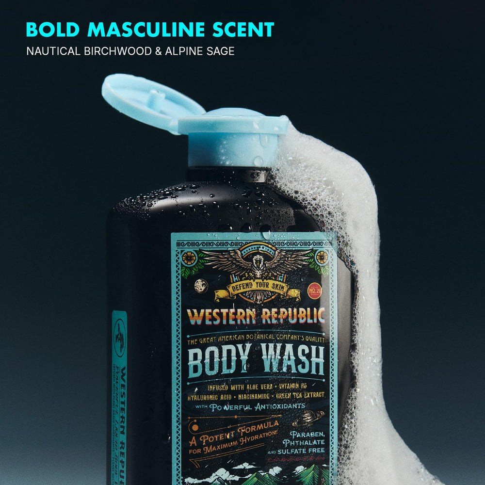 Western Republic ingredients green tea niacinamide highlight anti-aging benefits and skin tone improvement.