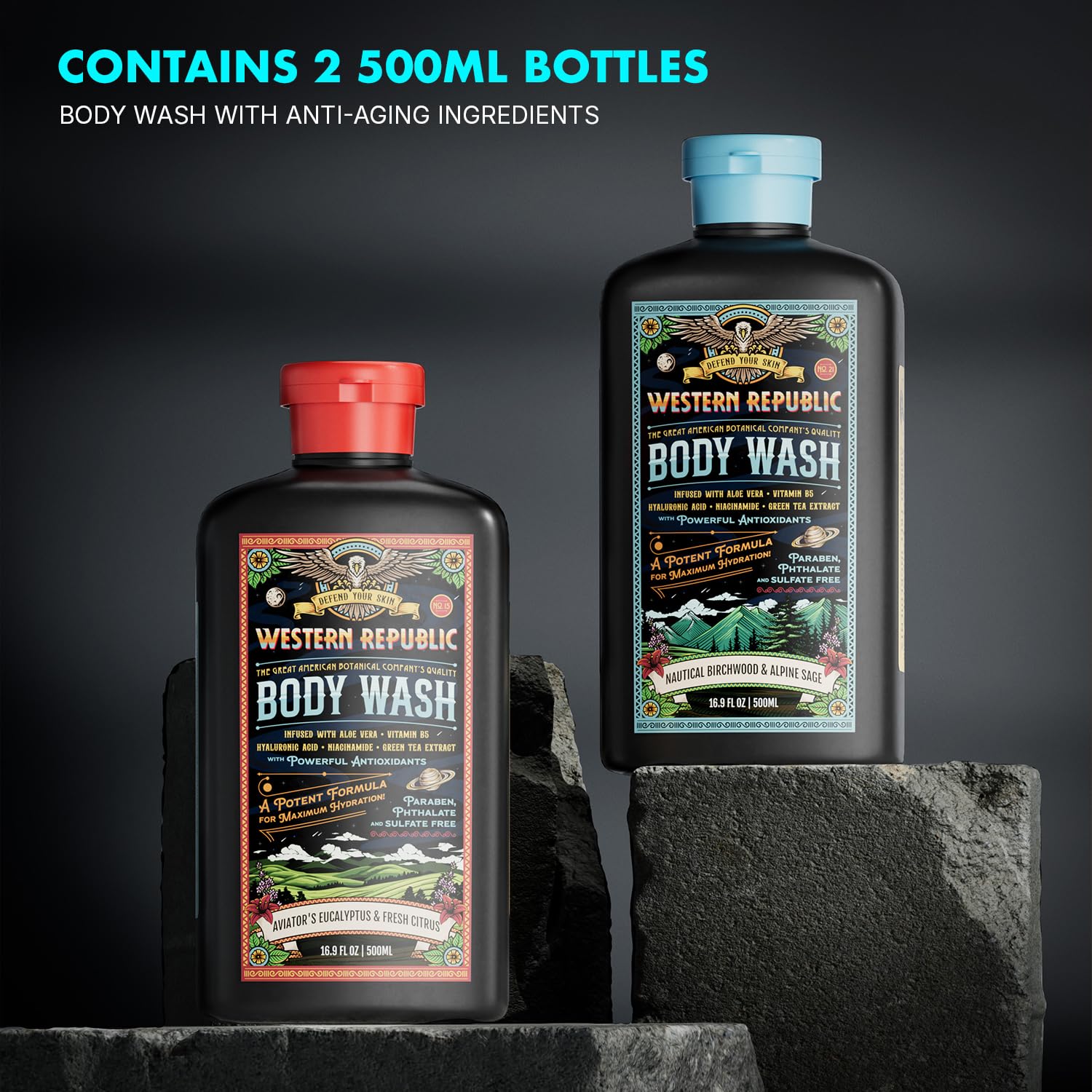 Western Republic two-pack setup showcases convenient dual-pack for value and consistency.