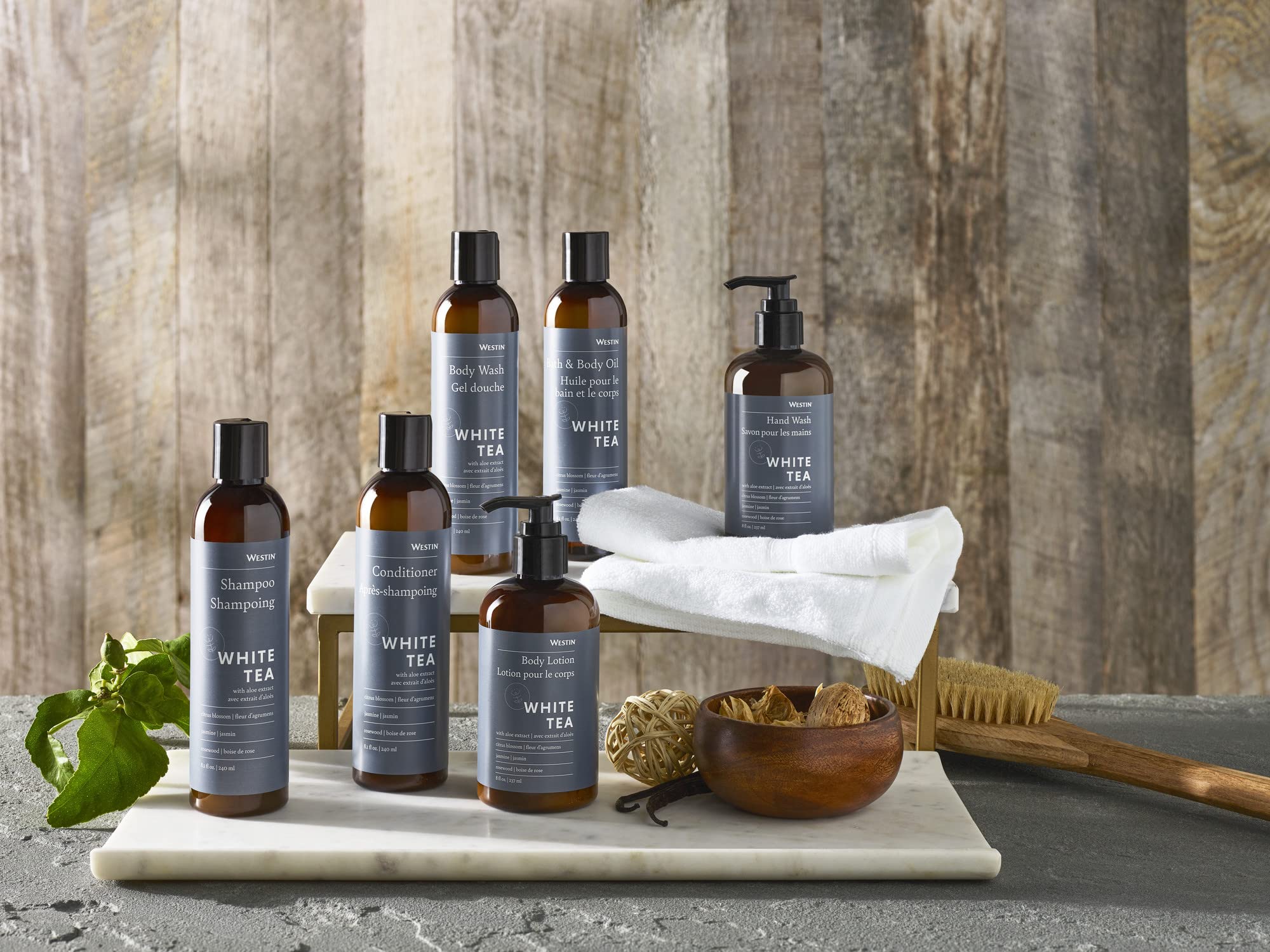 Westin White Tea Aloe ingredients highlight aloe, oat extract, and shea butter.