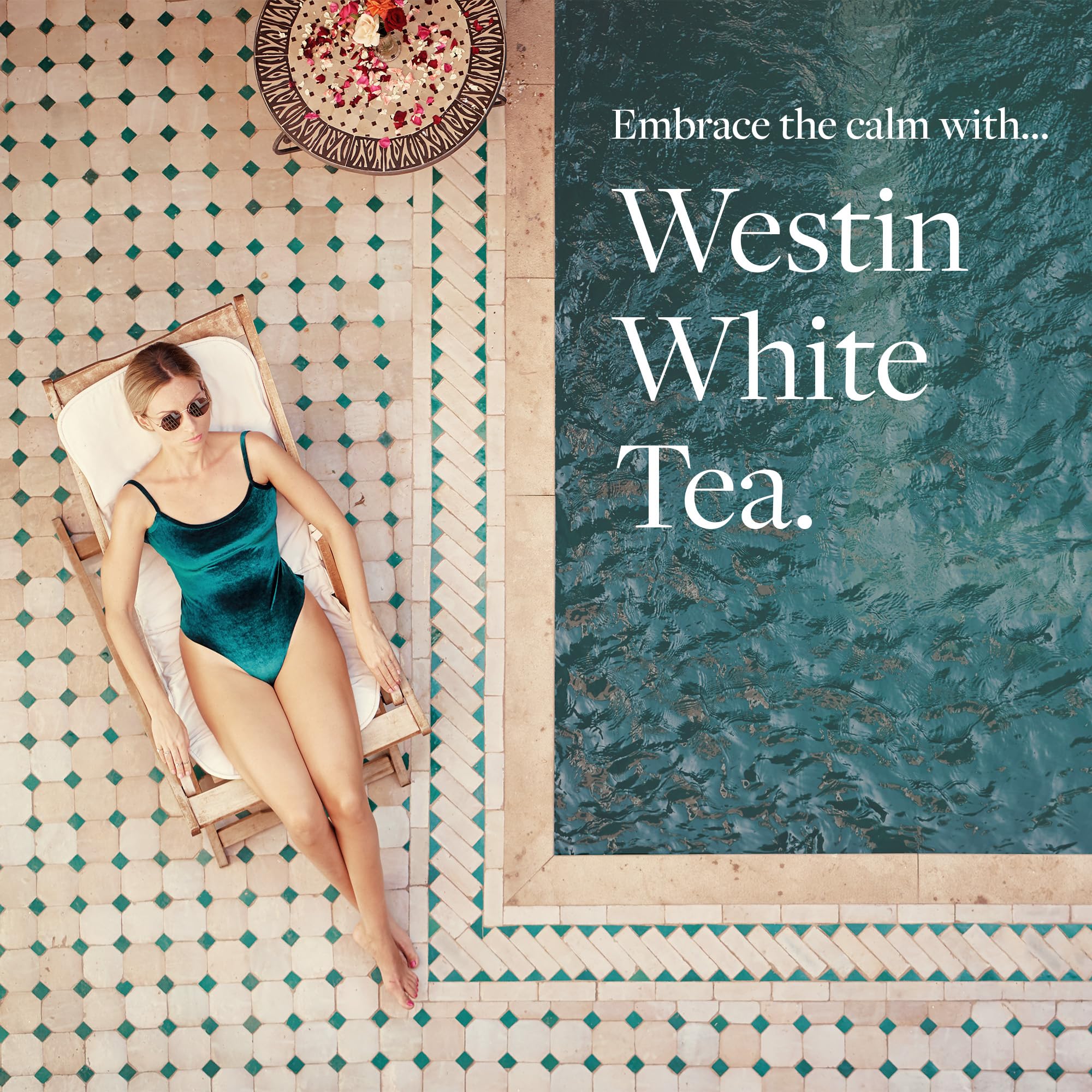 Westin White Tea Aloe scent diffusion captures the signature fragrance in a spa-like moment.