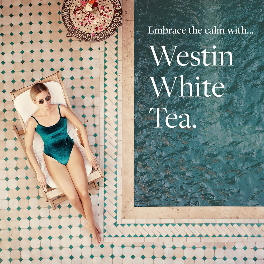 Westin White Tea Aloe scent diffusion captures the signature fragrance in a spa-like moment.