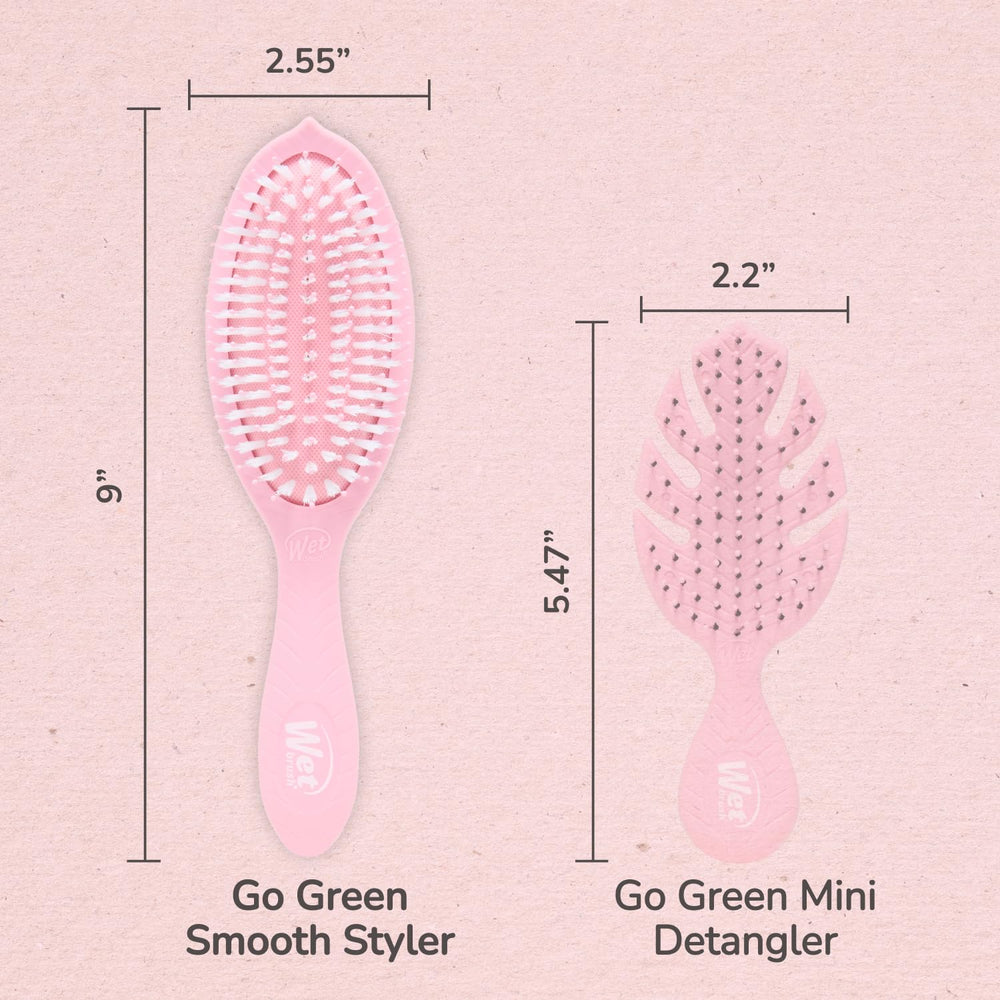Wet Brush Go Green works for all hair types, from straight to curly and thick