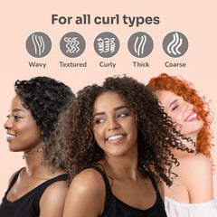 Wet Brush Go Green Curl Detangler in use on curly hair for easy detangling.