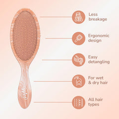 Wet Brush IntelliFlex Bristles Glide highlights up to 55% less breakage