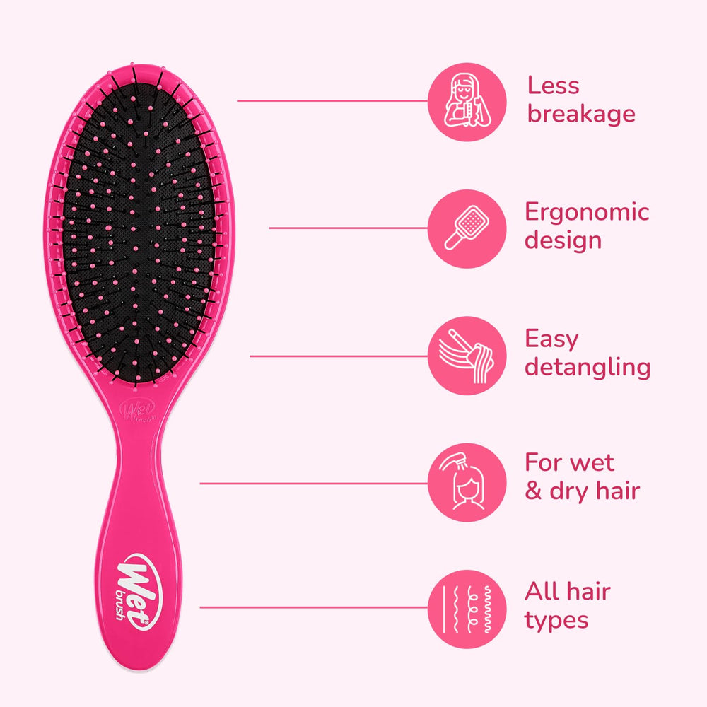 Wet Brush Original Detangler 2-pack gift set shows a versatile detangling solution