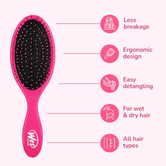 Wet Brush Original Detangler 2-pack gift set shows a versatile detangling solution