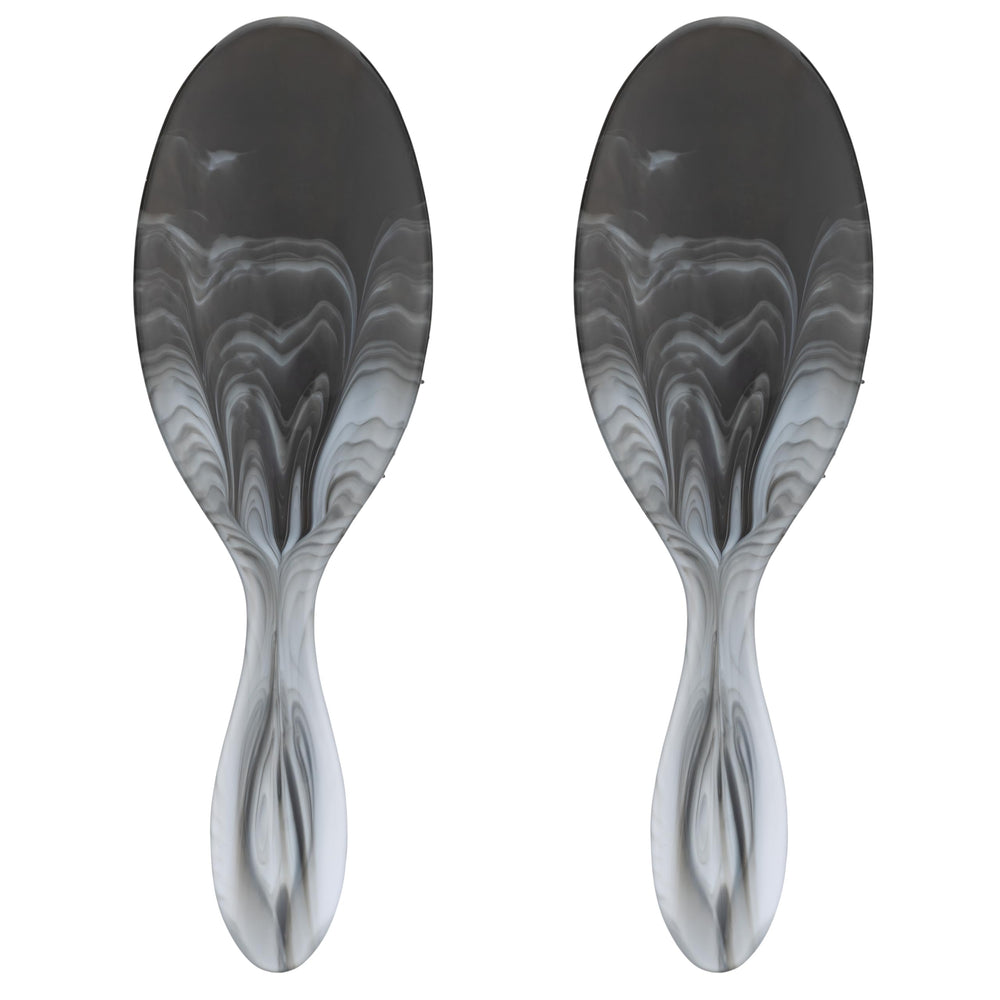 Wet Brush Original Detangler black watercolor waves closeup bristles enable gentle detangling