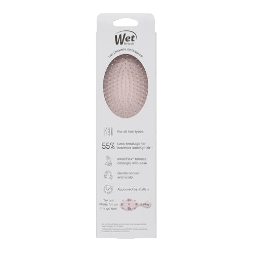 Wet Brush Minnie Mouse travel-friendly compact design for on-the-go detangling.