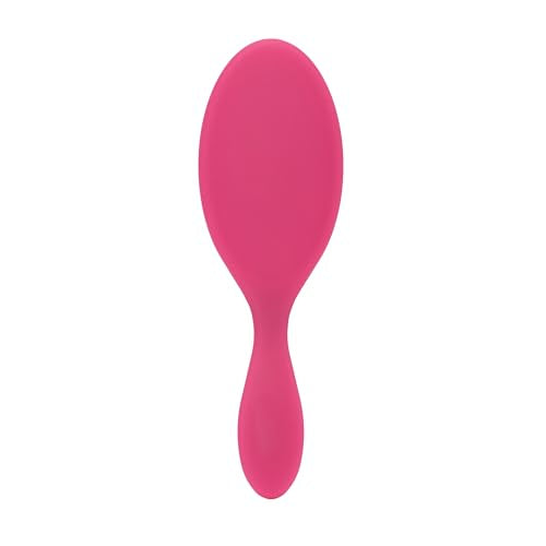 Wet Brush Original Detangler Pink Frost bristles close-up demonstrate gentle flexibility.