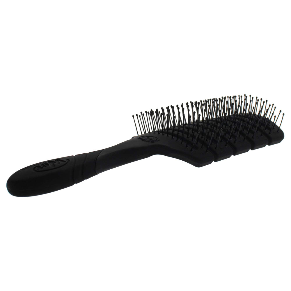 Wet Brush Pro Flex Dry Paddle Brush black back view, vented design speeds drying.