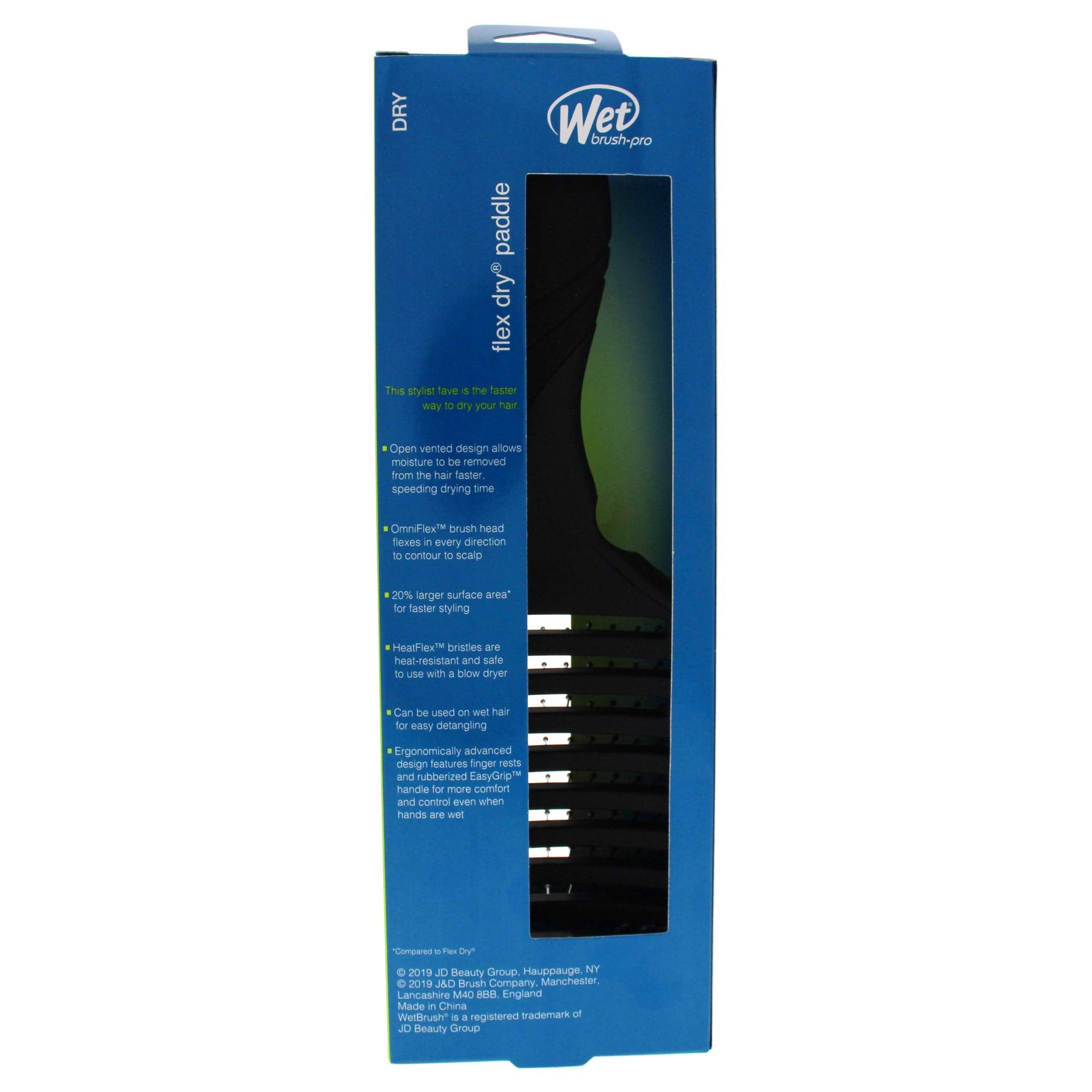 Wet Brush Pro Flex Dry in use, detangles while drying hair efficiently.