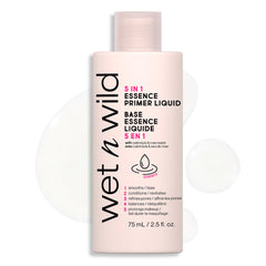 wet n wild 5-in-1 essence primer bottle preps skin for makeup with glow