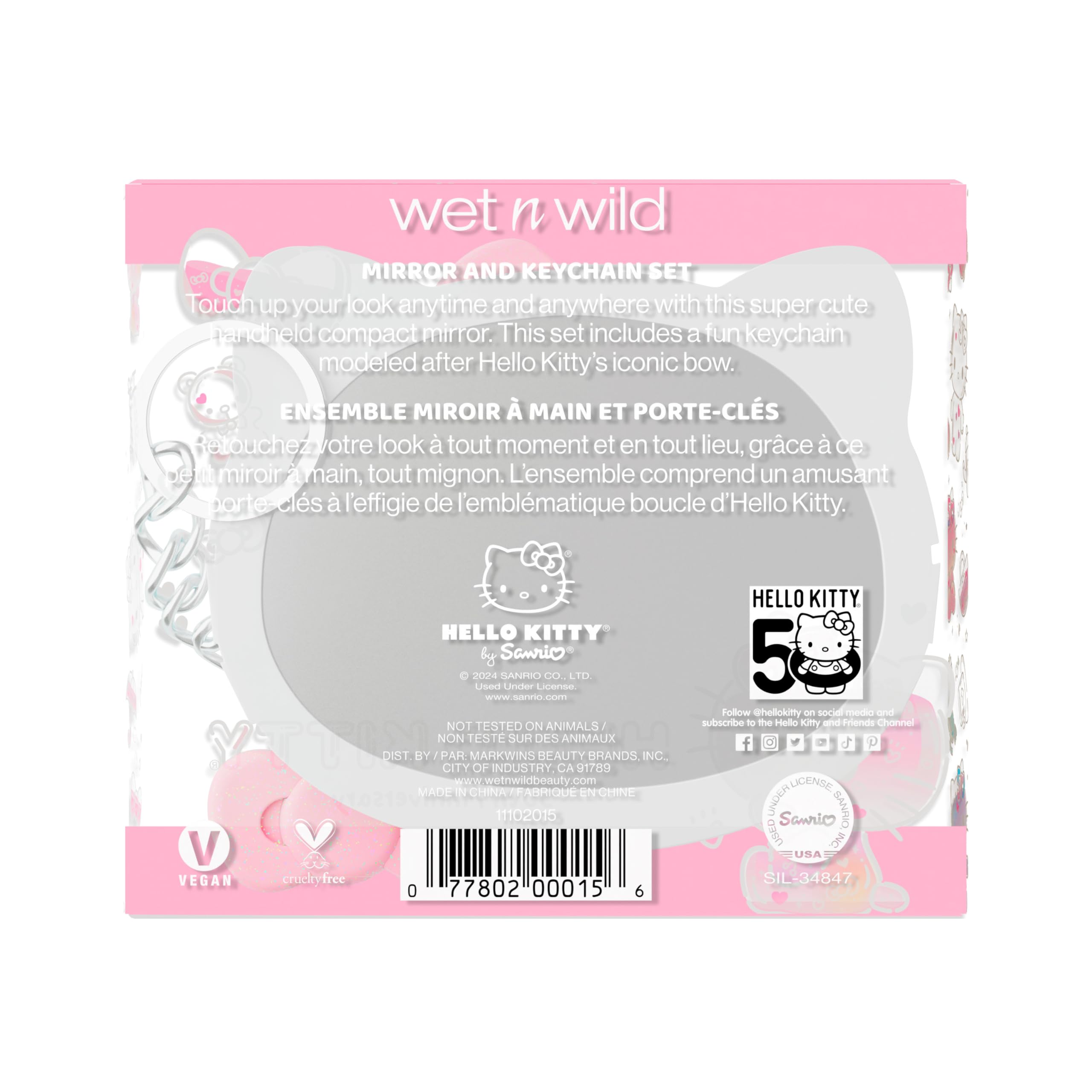 wet n wild close-up glossy mirror reveals crisp reflections.