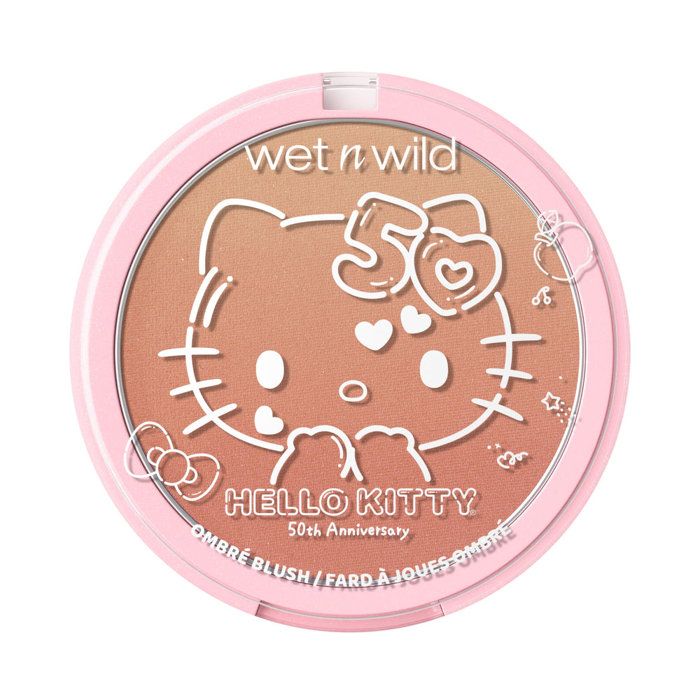 wet n wild Hello Kitty Ombre Blush, color intenso para un pop controlado