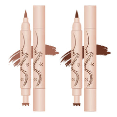 WEU 2-in-1 freckle pen-stamp in light brown applying freckles for natural look