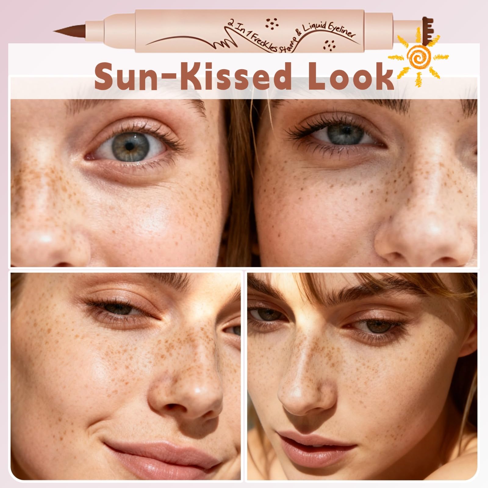 WEU daily-use freckle makeup compact for easy styling