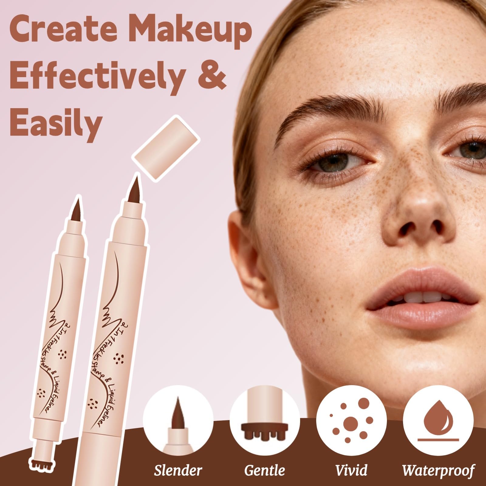 WEU waterproof freckle ink ready for all-day wear