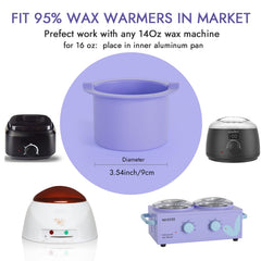 wewax silicone wax bowl with arched edge design to reduce spills and burns.