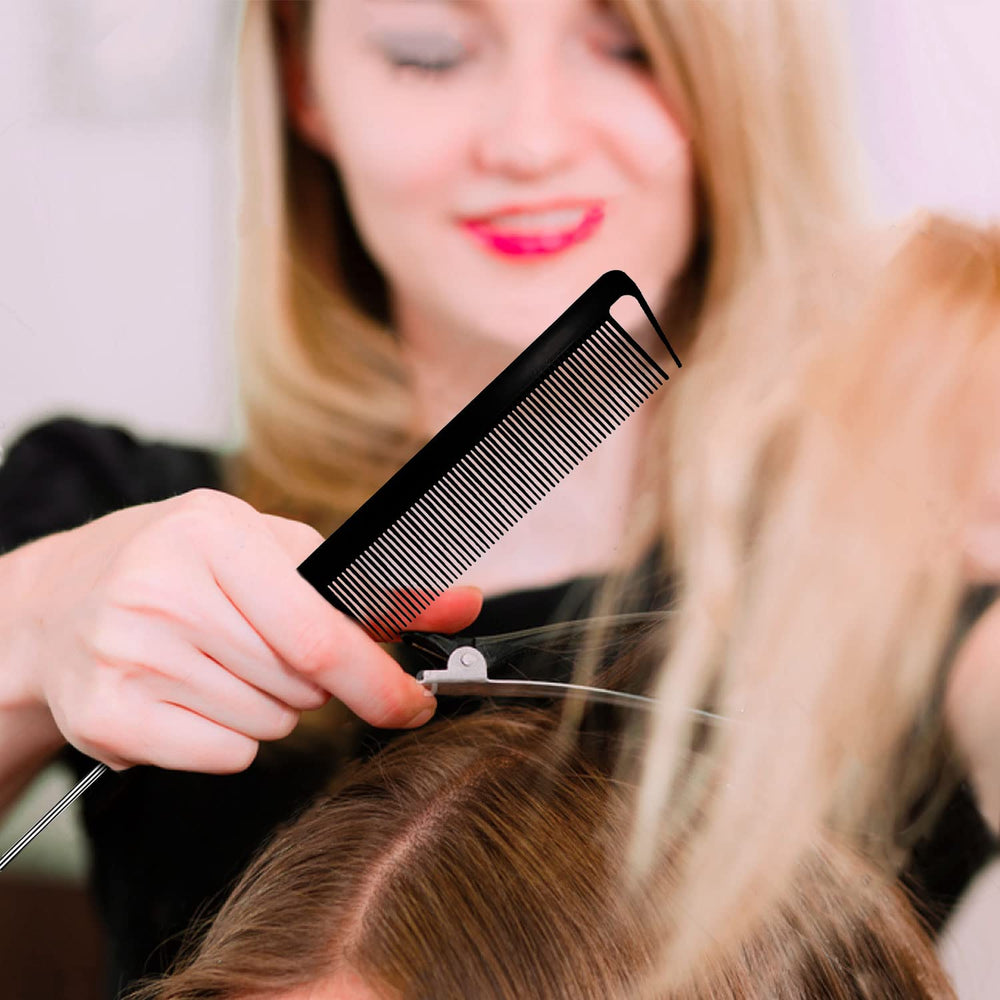 WEXNECOWKZ rattail comb enables sharp sectioning for voluminous looks.