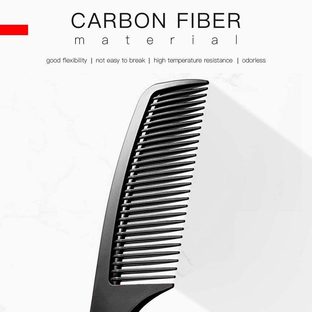 WEXNECOWKZ rubberized finish comb offers ergonomic grip for daily styling.