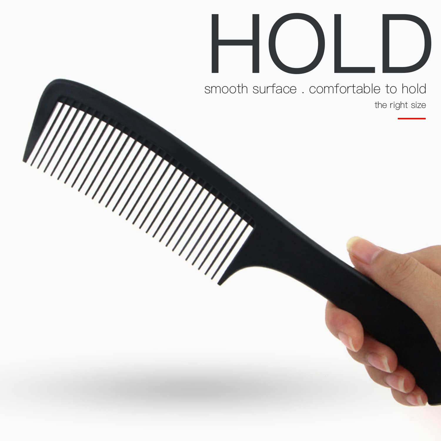 WEXNECOWKZ wet-or-dry-hair compatible comb minimizes static and frizz.