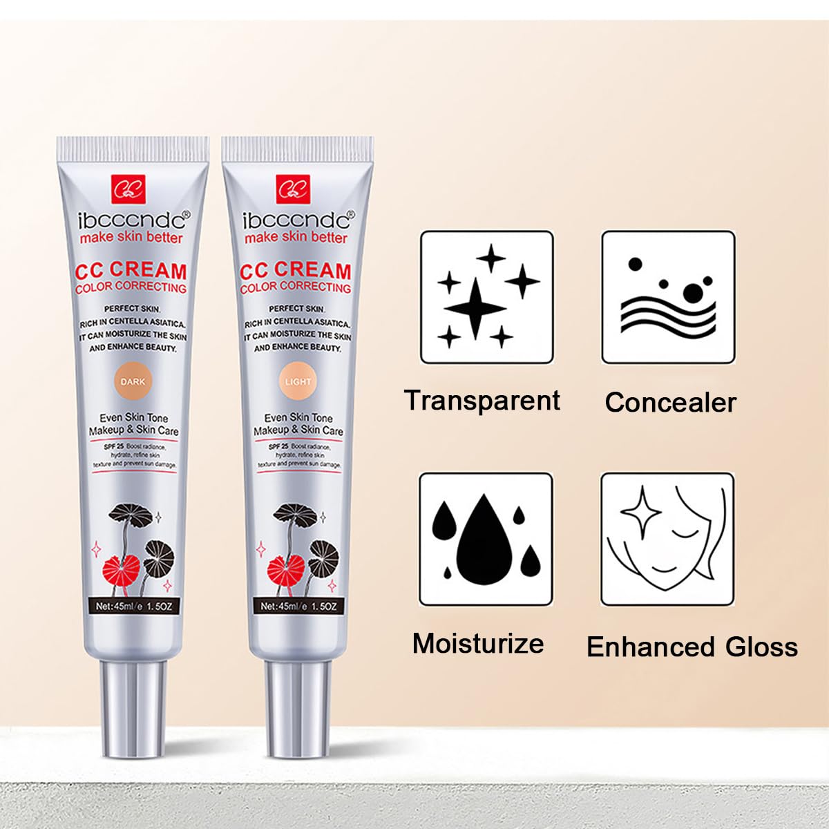 WFWJ CC Cream application on forearm demonstrates blendable, natural finish.