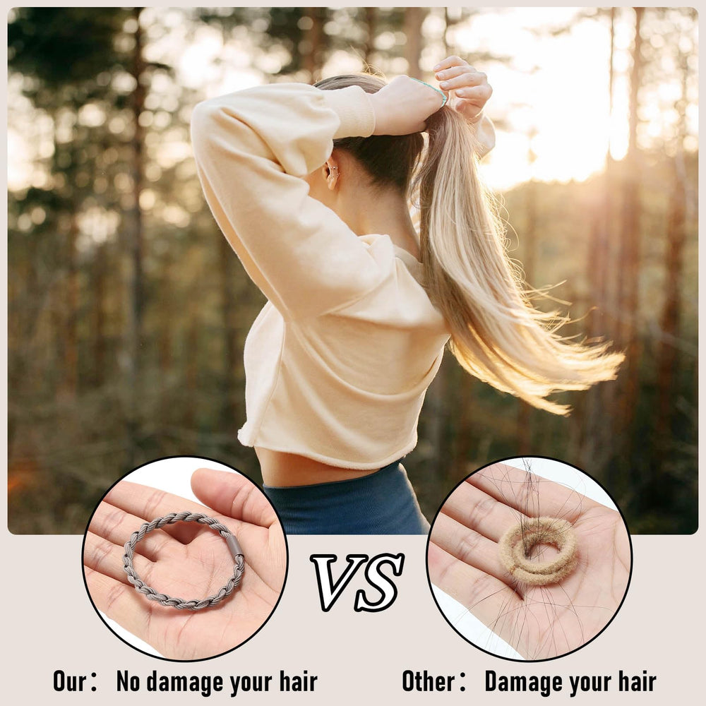 Wgniip boho hair ties four-patterns-warm-colors enable coordinated looks