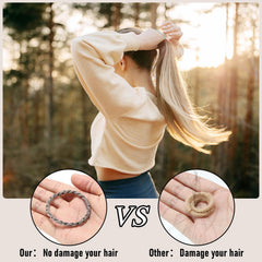 Wgniip boho hair ties four-patterns-warm-colors enable coordinated looks
