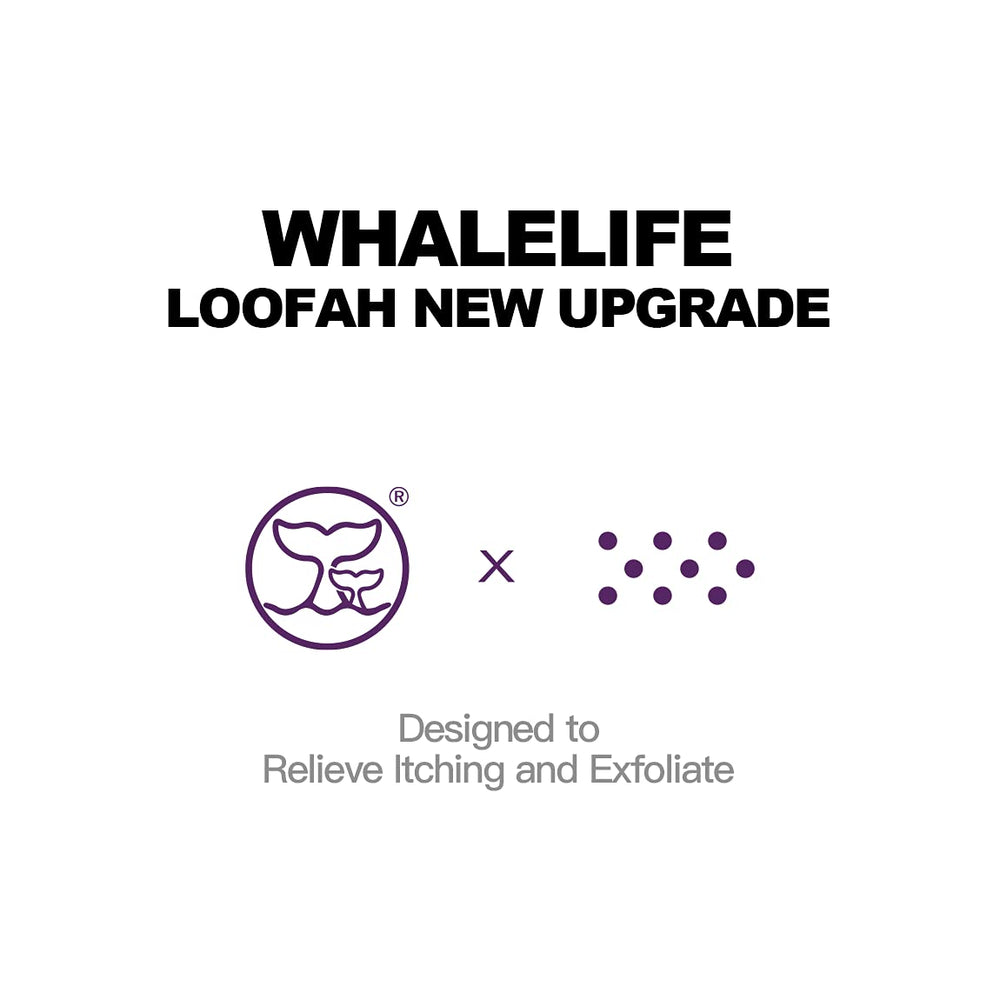 WhaleLife black rough surface texture enhances exfoliation in bath.