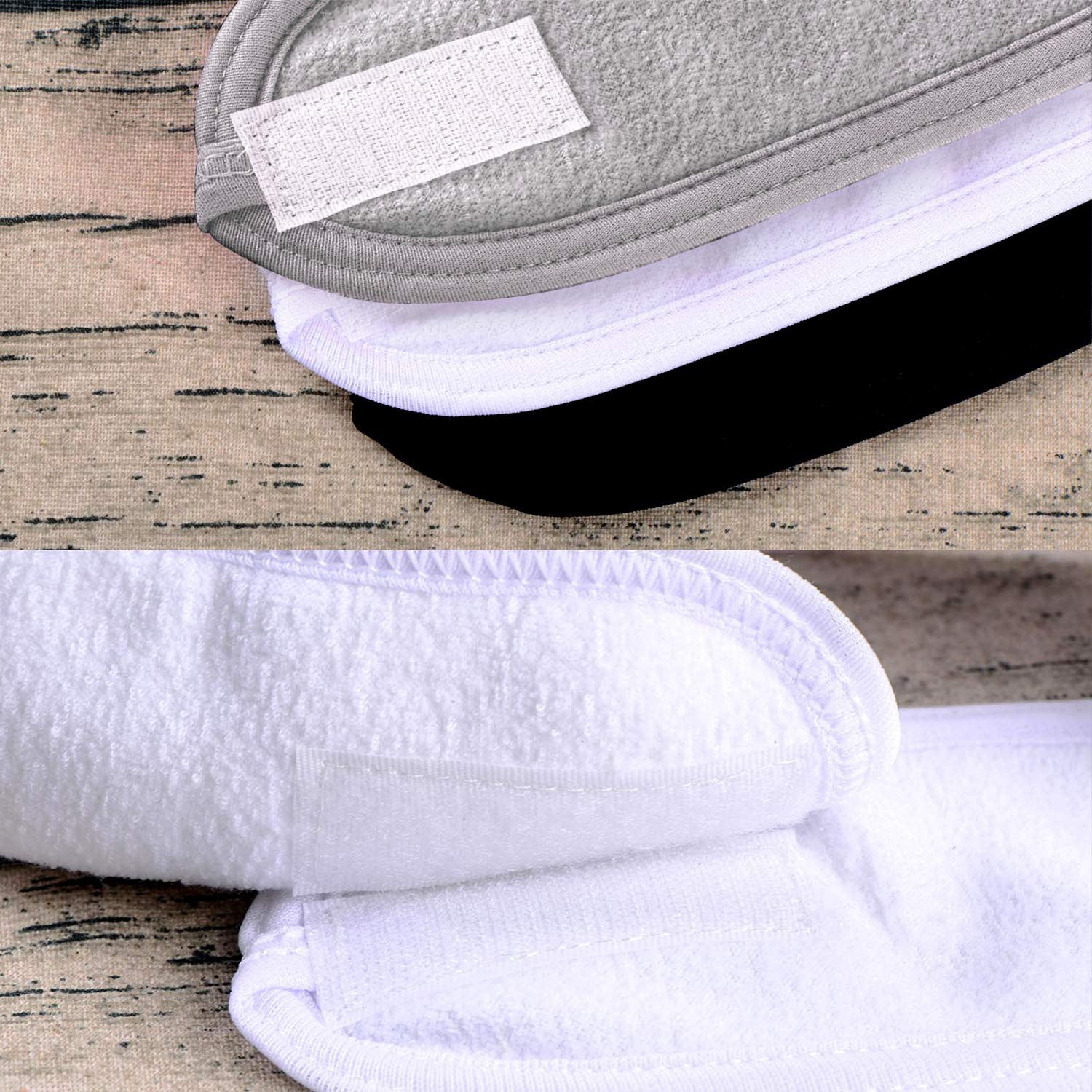 Whaline headband adjustable-fit design keeps hair neatly away from the face.