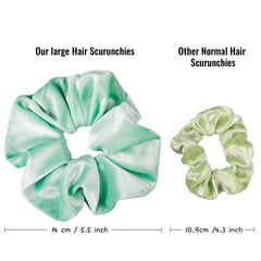 Whaline ice cream color scrunchies with a 14cm outer diameter secure styling.