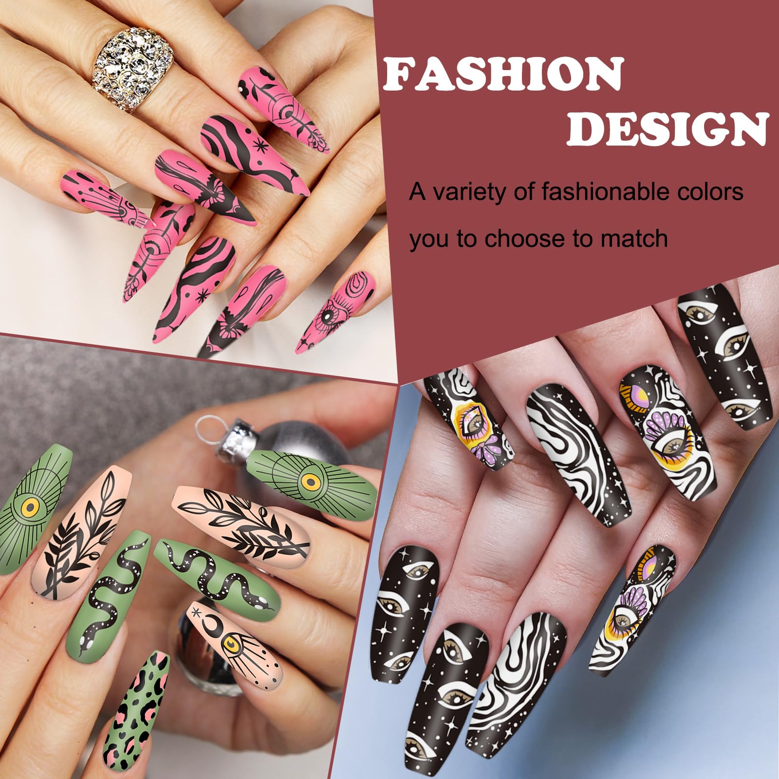 Whaline nail art stamping plate stainless steel offers long-lasting, reliable embellishments.