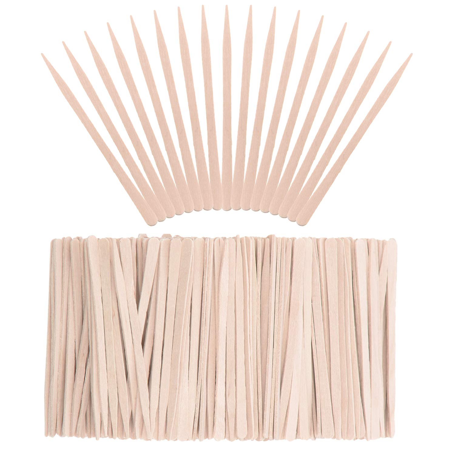 Whaline small wax sticks with wood spatula tip for precise eyebrow and facial hair removal.