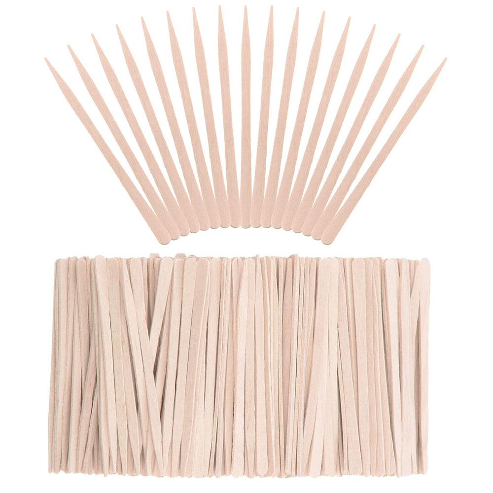 Whaline small wax sticks with wood spatula tip for precise eyebrow and facial hair removal.