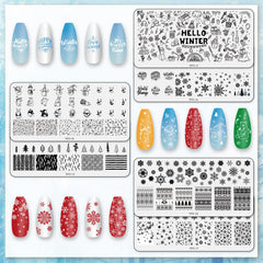 Whaline sweater motif plate offers cozy-inspired nail art for holiday looks.