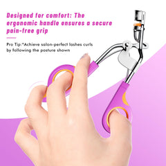 Whalrace silicone pads glide smoothly to lift lashes with gentle pressure