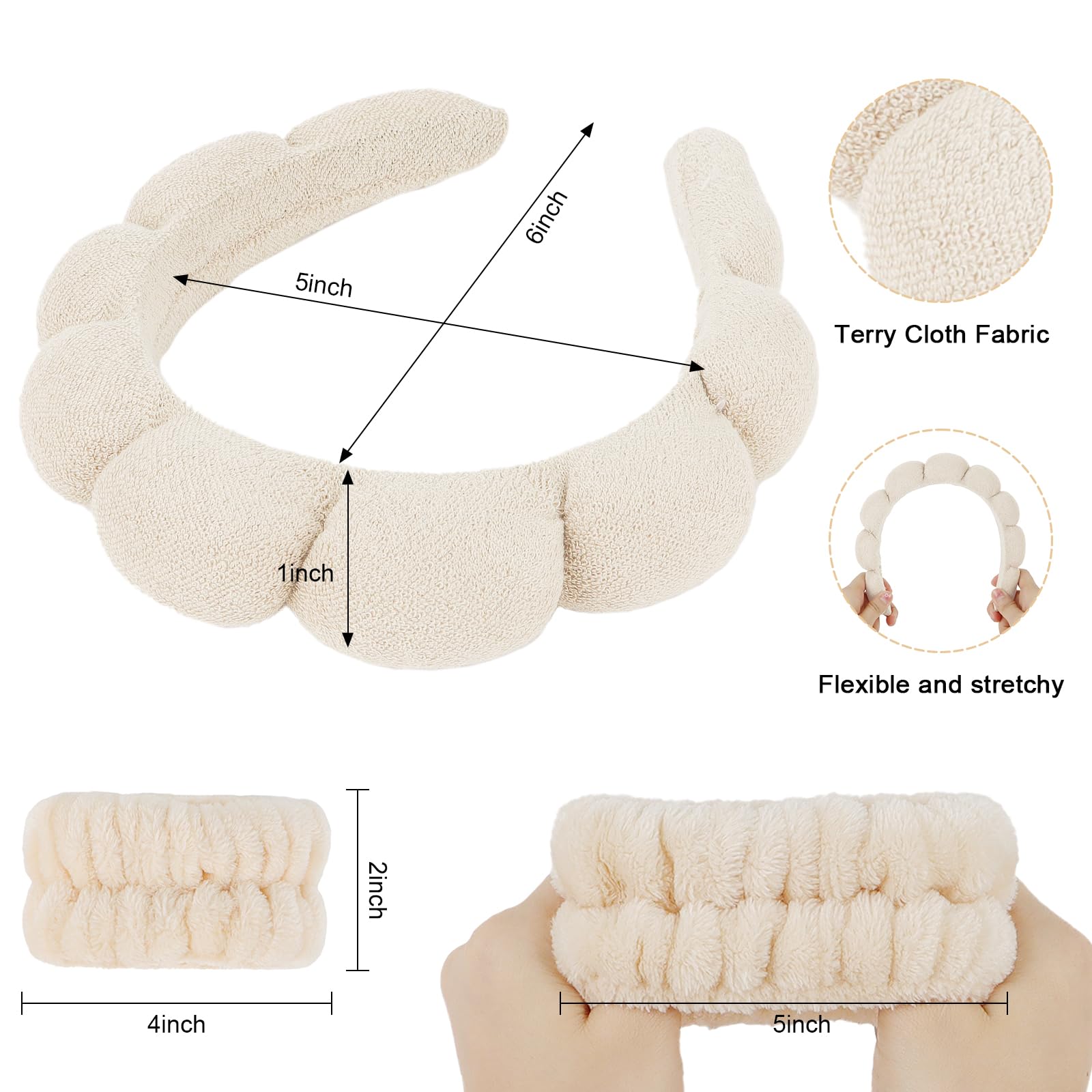 WHAVEL wristbands with built-in elastics stay secure during routines.