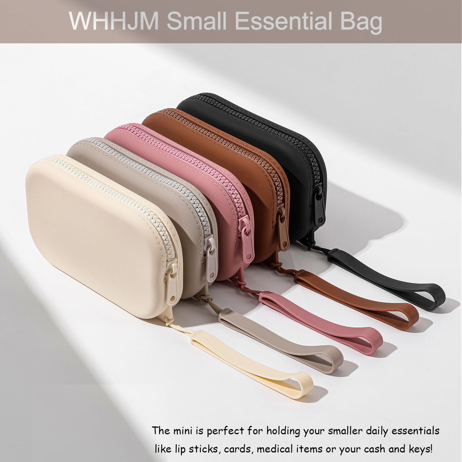 WHHJM silicone bag as a period bag option keeps essentials neatly organized.