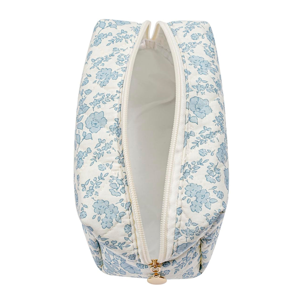 WHHJM spacious travel pouch demonstrates generous interior for cosmetics and skincare