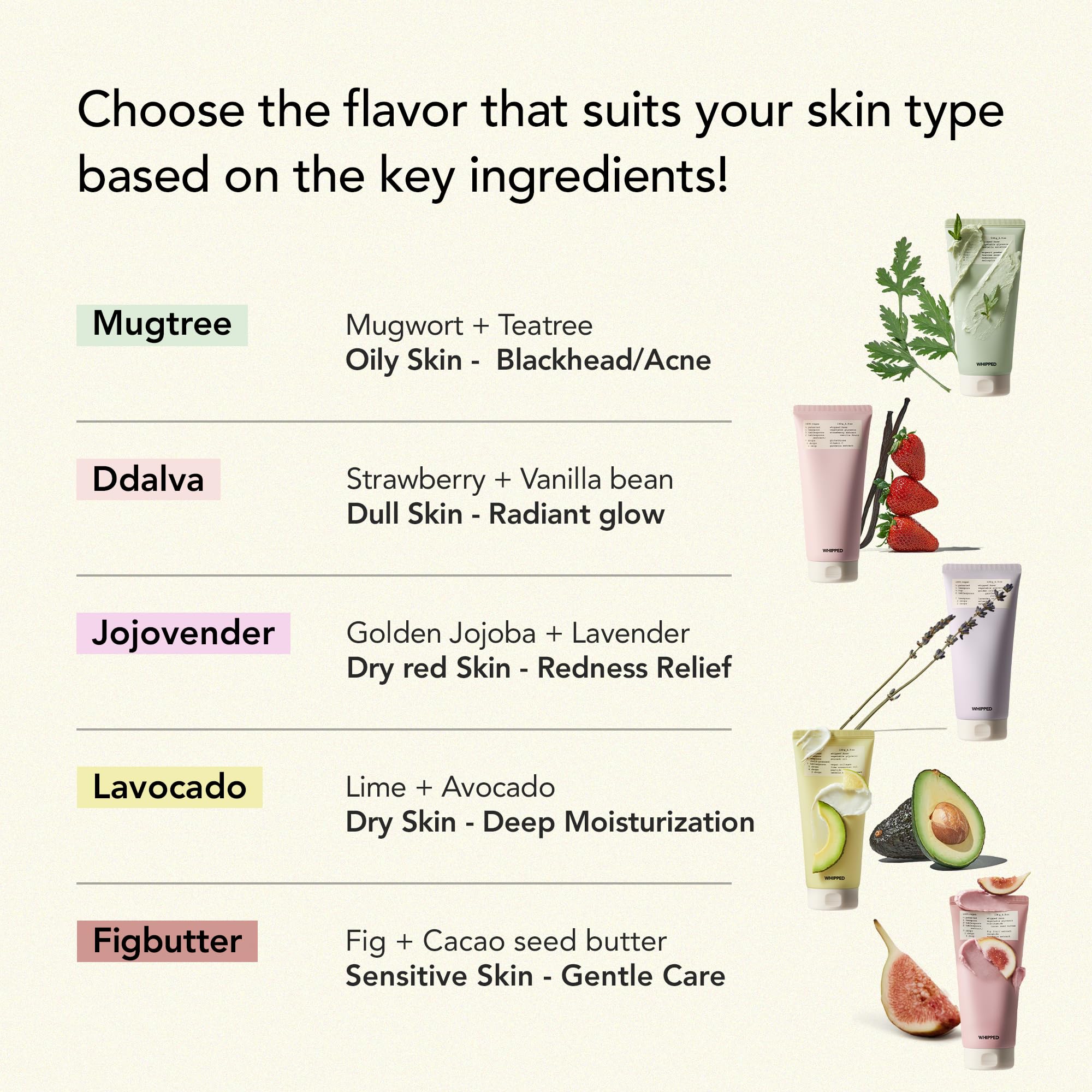 Whipped Semo face wash daily routine application with lather and rinse