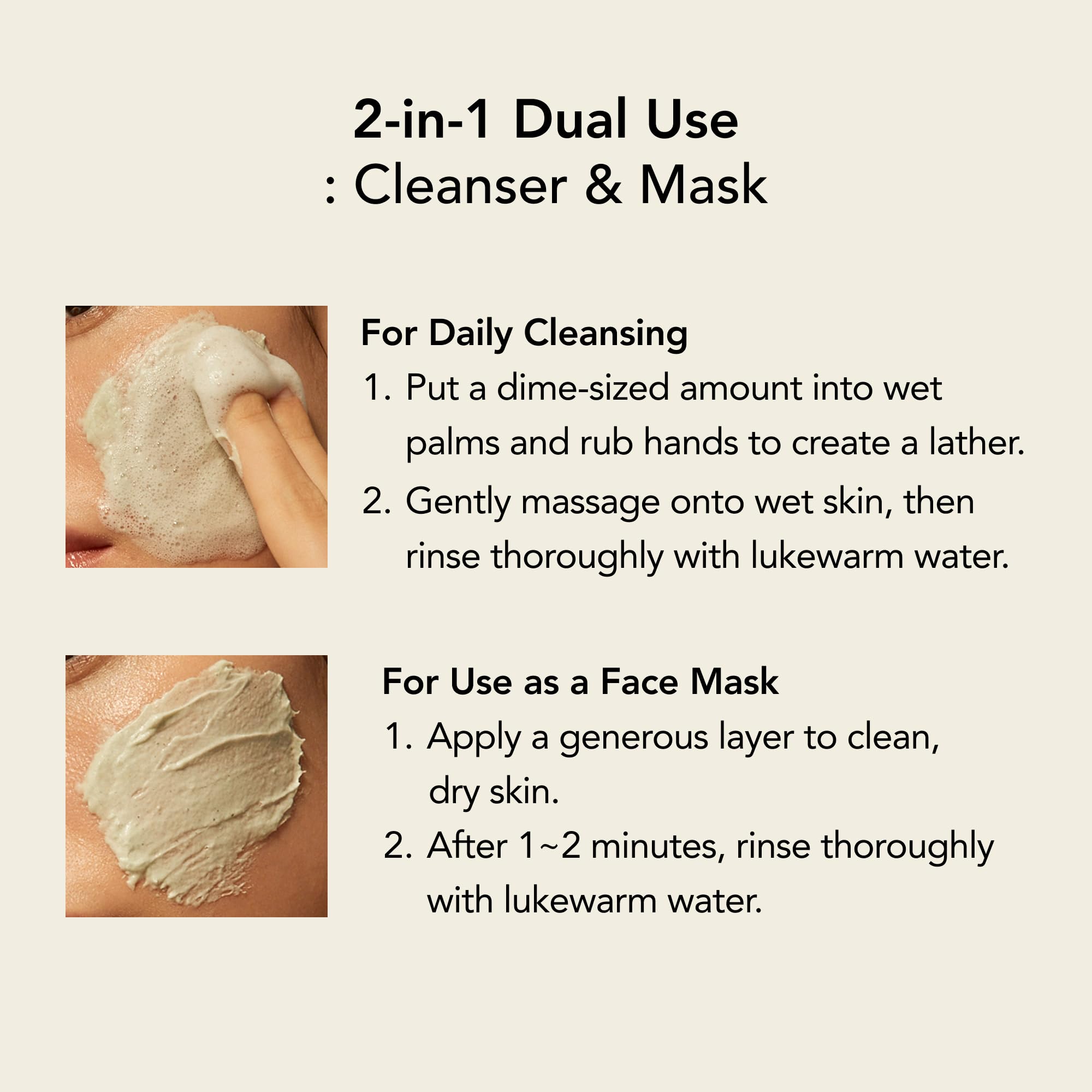 Whipped Semo face wash glycerin moisture closeup shows hydrating cushion on skin