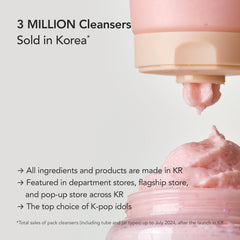 Whipped Semo face wash ingredients-niacinamide closeup promoting barrier support