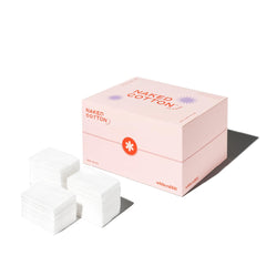White Rabbit Naked Cotton Classic packaging showing premium 500-count pads for clean skincare routines