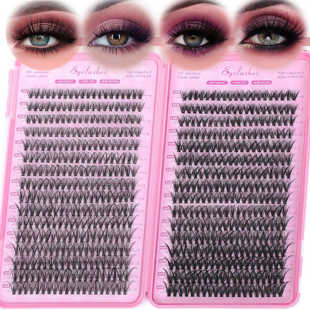 WIGICD Manga Lash Clusters box shows 640 pieces for at-home DIY lash sets